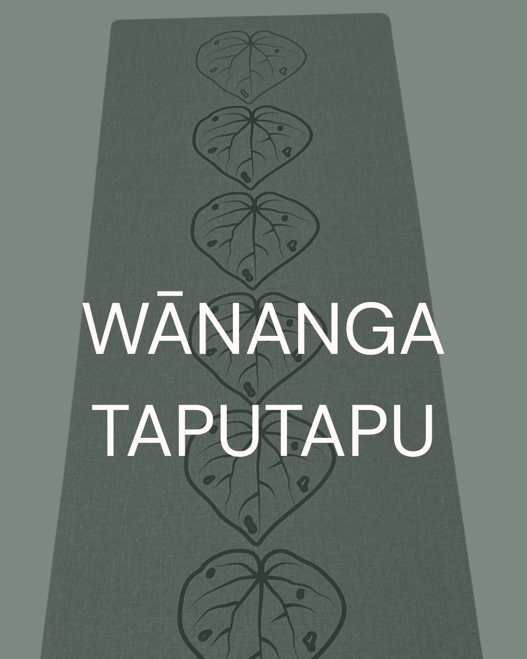 wananga taputapu overlayed on a product photo