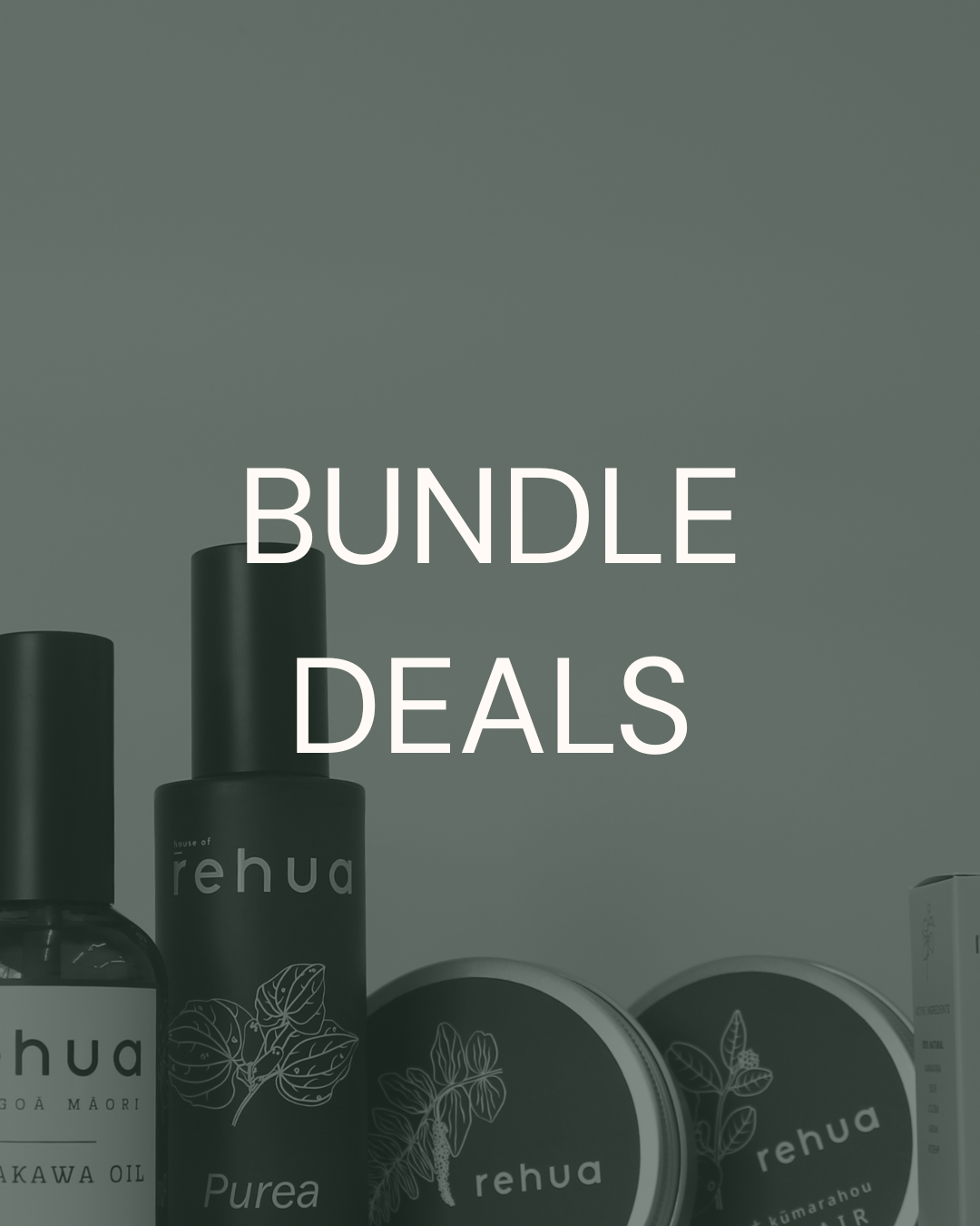 the word bundles overlayed over a picture of products