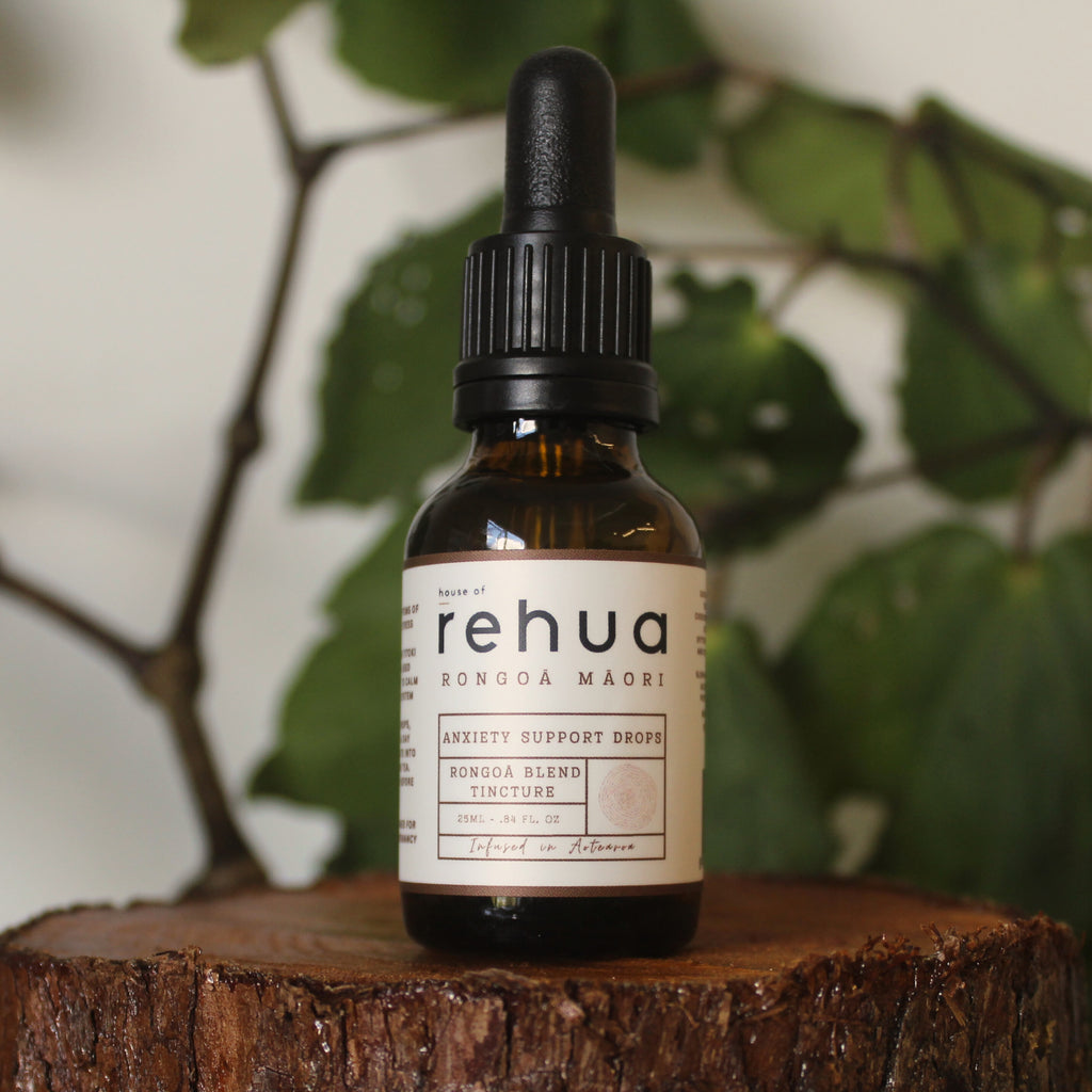 House of Rehua Anxiety Support Tincture 25ml - Natural Tātarāmoa and Tītoki drops for stress and calm