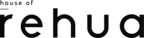 Logo of 'House of Rehua' with stylized text on a clear background